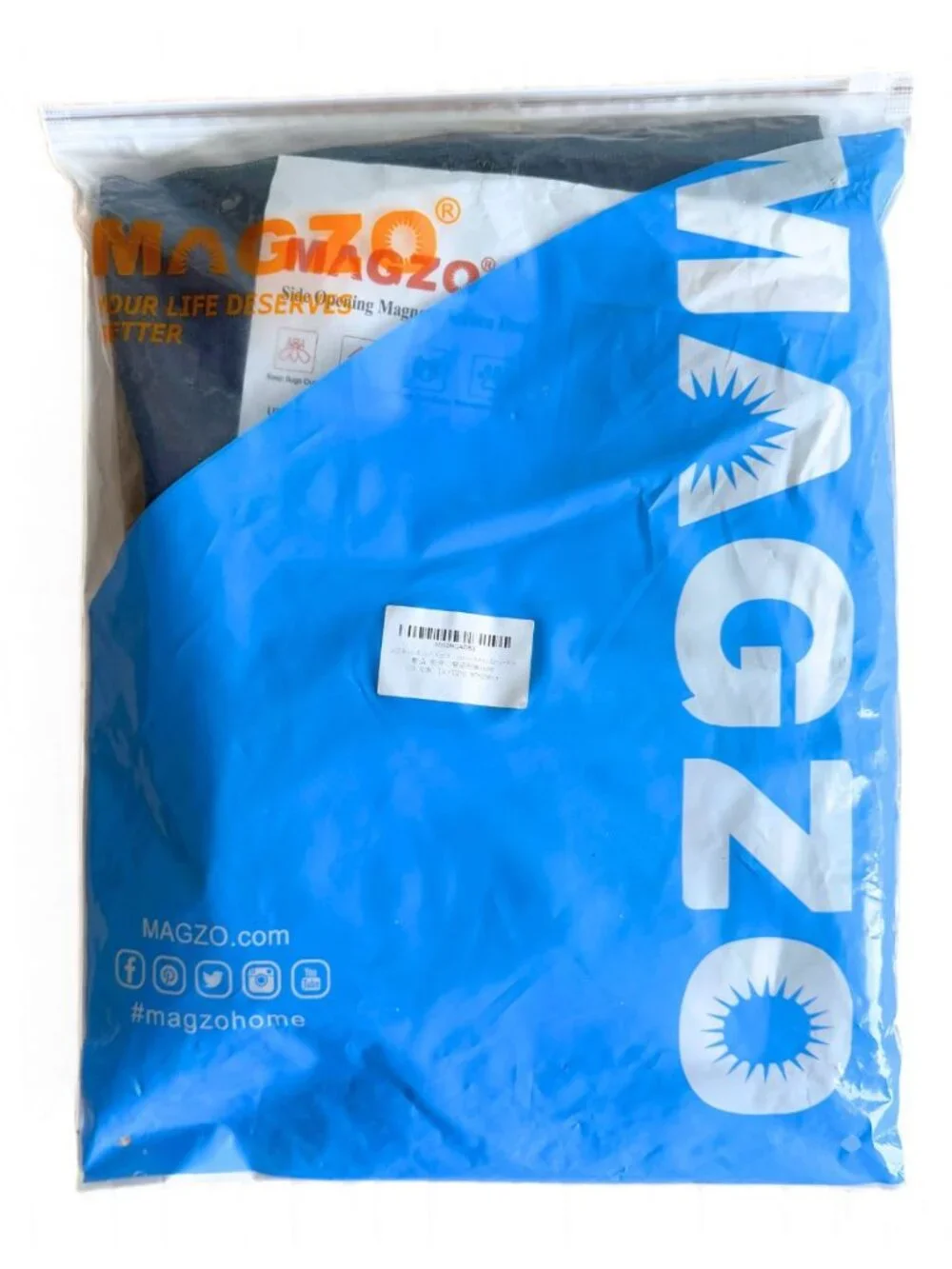 MAGZO Magnetic Black Mesh Reversible Screen Door - 36'' x 80'' NEW